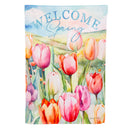 Tulip Fields Suede House Flag
