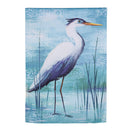 Blue Heron Reversible Suede House Flags