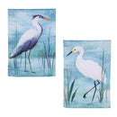 Blue Heron Reversible Suede House Flags
