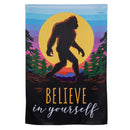 Big Foot Believe In Yourself Suede House Flag