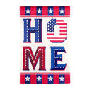 Patriotic Home Suede House Flag