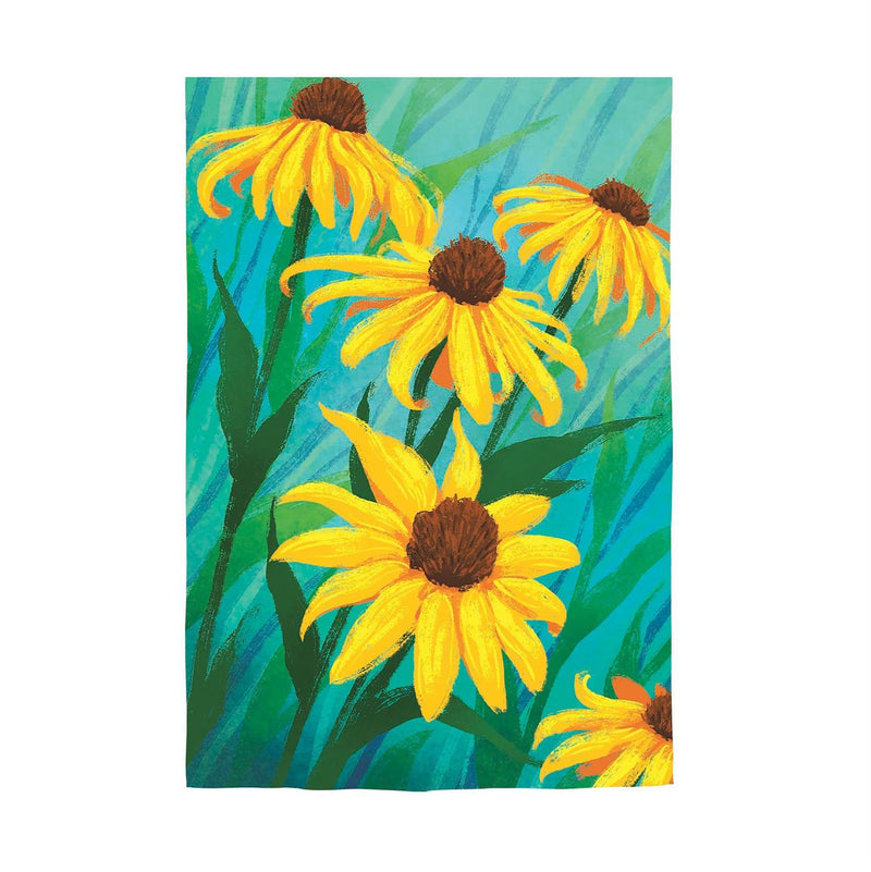 Black-Eyed Susies Suede House Flag