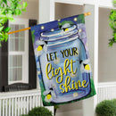 Let Your Light Shine Suede House Flag