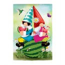 Chillin Gnome Couple Suede House Flag