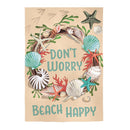 Shell Wreath Suede House Flag