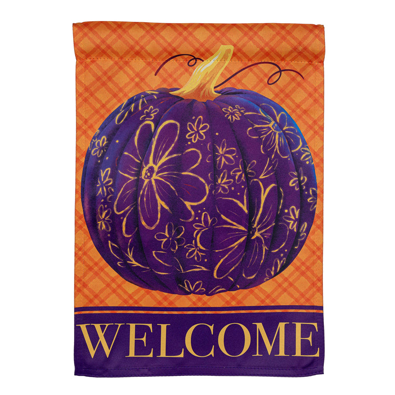 Damascus Pumpkin Suede House Flag