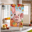 This Little Fall Piggy Suede House Flag