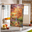 Sunset Paradise Suede House Flag