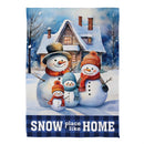 Snow Place Like Home Suede House Flag