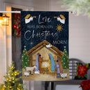 Love Was Born Suede House Flag