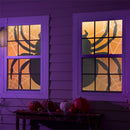 Black Spider Shadow Scapes Window Shade, Set of 2