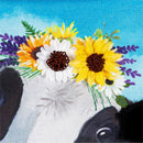 Say Cheese Cows Garden Burlap Flag