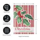 Christmas Greetings Burlap Garden Flag