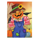 Jack The Scarecrow Burlap Garden Flag_x000D_