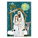 Oh Holy Night Burlap Garden Flag_x000D_