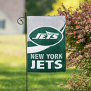 New York Jets Burlap Garden Flag