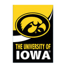 University of Iowa Burlap Flag GDN Size