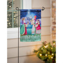 Let Us Adore Him Lustre Garden Flag