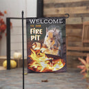 Welcome to our Fire Pit Garden Lustre Flag