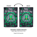 Welcome St. Pats Lustre Garden Flag