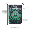 Welcome St. Pats Lustre Garden Flag