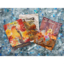 Beautiful Pumpkins Moire Garden Flag