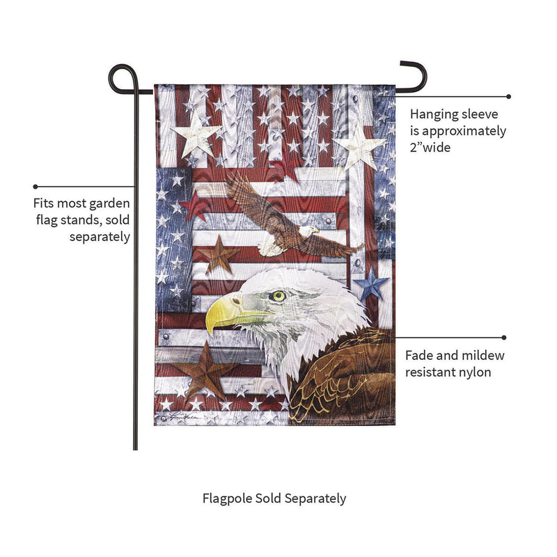 Eagle Moire Garden Flag