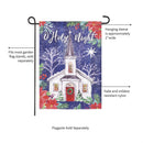 Holy Night Moire Garden Flag