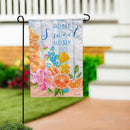 Home Sweet Home Citrus Moire Garden Flag