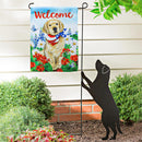 Dog with Patriotic Bandana Garden Suede Flag