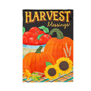 Harvest Blessing Pumpkins Garden Suede Flag