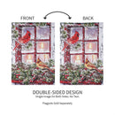 Cardinals in the Window Garden Suede Flag