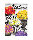 Fall Topiary Suede Garden Flag