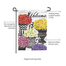 Fall Topiary Suede Garden Flag