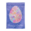 Rainbow Egg Suede Garden Flag