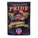 I Served With Pride Suede Garden Flag