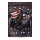 Don't Stop Believin' Suede Garden Flag