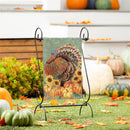 Grateful Gatherings Turkey Suede Garden Flag_x000D_