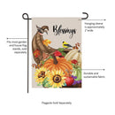 Grateful Cornucopia Suede Garden  Flag_x000D_