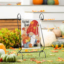 Raking Gnome Suede Garden Flag