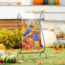 Bluebirds Among The Leaves Suede Garden Flag