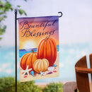 Beach Harvest Suede Garden Flag