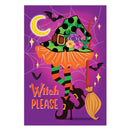Witchy Please Suede Garden Flag