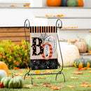 Polka Dots & Stripes Boo Suede Garden Flag_x000D_