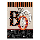 Polka Dots & Stripes Boo Suede Garden Flag_x000D_