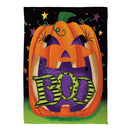 Boo Jack Pumpkin Suede Garden Flag_x000D_