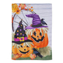 Couple Of Jacks Pumpkin Suede Garden Flag_x000D_