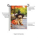 Goldens With Broom Suede Garden Flag_x000D_