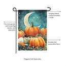 Watercolor Pumpkin Patch Suede Garden Flag_x000D_