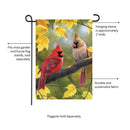 Fall Couple Suede Garden Flag_x000D_